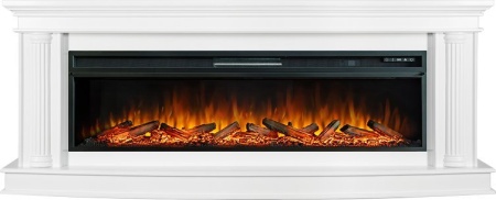 Каминокомплект Rome 60 - Белый с очагом Vision 60 LOG LED
