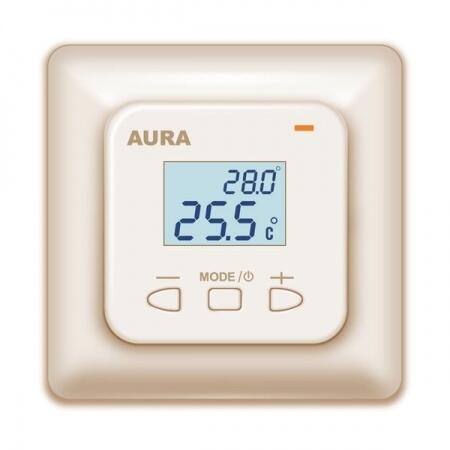 Терморегулятор для теплого пола Aura LTC 530 кремовый