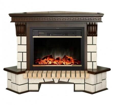 Электрокамин (очаг+портал) Real-Flame Stone Corner new 26 с очагом Moonblaze lux Bl/Br