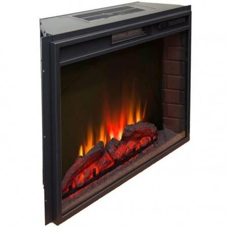 Камин в квартиру электрический Real-Flame Carolina 25,5 WT с очагом Sparta 25,5 LED