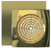 Вытяжка для ванной диаметр 100 мм ERA AURA 4C Gold