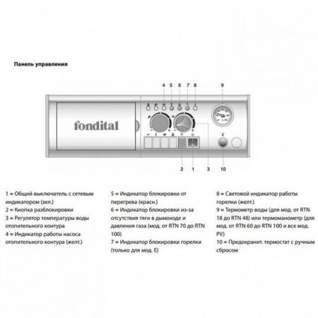 Напольный газовый котел Fondital BALI RTN E 24