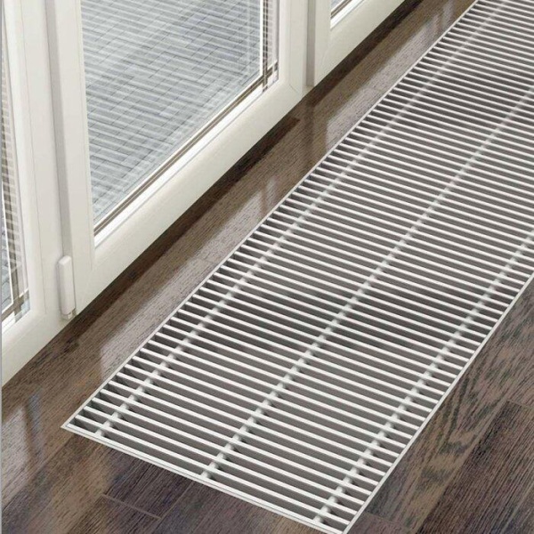 Внутрипольный конвектор длиной 2,1 м - 3 м Varmann Ntherm Air 370x150x2250