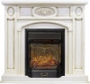 Каминокомплект Florence - Слоновая кость с патиной с очагом Majestic FX M Black RC (Royal Flame)