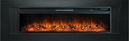 Каминокомплект Line 60 (Разборный) - Черный с очагом Vision 60 LOG LED