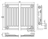 Стальной панельный радиатор Тип 10 Kermi FTV(FKV) 10 600x800