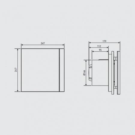 Вытяжка для ванной диаметр свыше 150 мм Soler & Palau SILENT-300 CHZ DESIGN-3C
