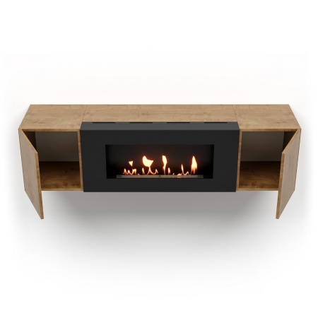 Тумба с биокамином Firelight BFP-P1600 дуб вотан
