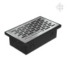 Вентиляционная решетка для камина Kratki НАПОЛЬНАЯ стальная 11x17 117/SZ/FLOOR