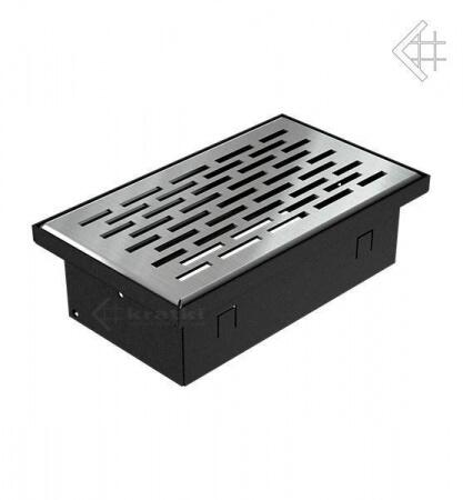 Вентиляционная решетка для камина Kratki НАПОЛЬНАЯ стальная 11x17 117/SZ/FLOOR
