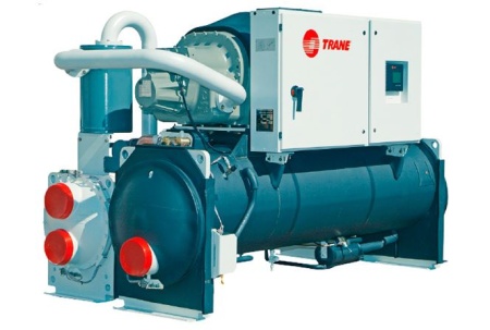 Чиллер большой производительности Trane RTHD D2D1E1 серия R автономный винтовой с водяным охлаждением