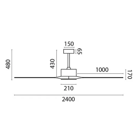 Потолочный вентилятор Faro Kauai Brown Pine DC 34200A