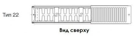 Стальной панельный радиатор Тип 22 Buderus Радиатор K-Profil 22/500/1000 (18) (A)