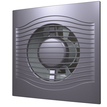Вытяжка для ванной диаметр 125 мм ERA SLIM 5C dark gray metal